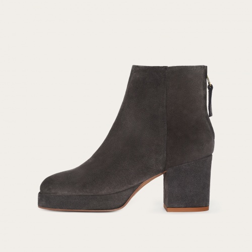 Elton Boots, antracit velvet OUTLET